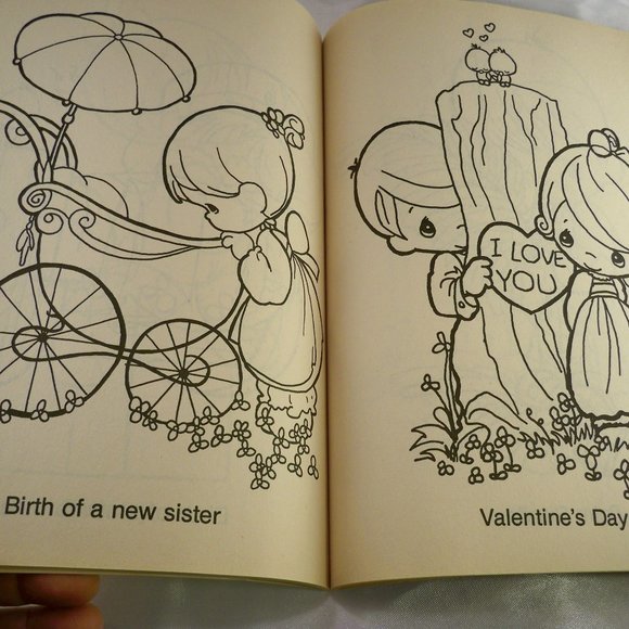 Precious Moments, Bible KJV Red Letter, 3 Coloring Books - Picture 13 of 15